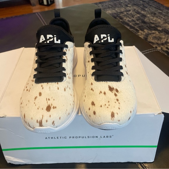 NIB-APL-ATHLETIC PROPULSION LABS TechLoom Phantom calf hair Sneaker W 7.5 - Picture 2 of 7
